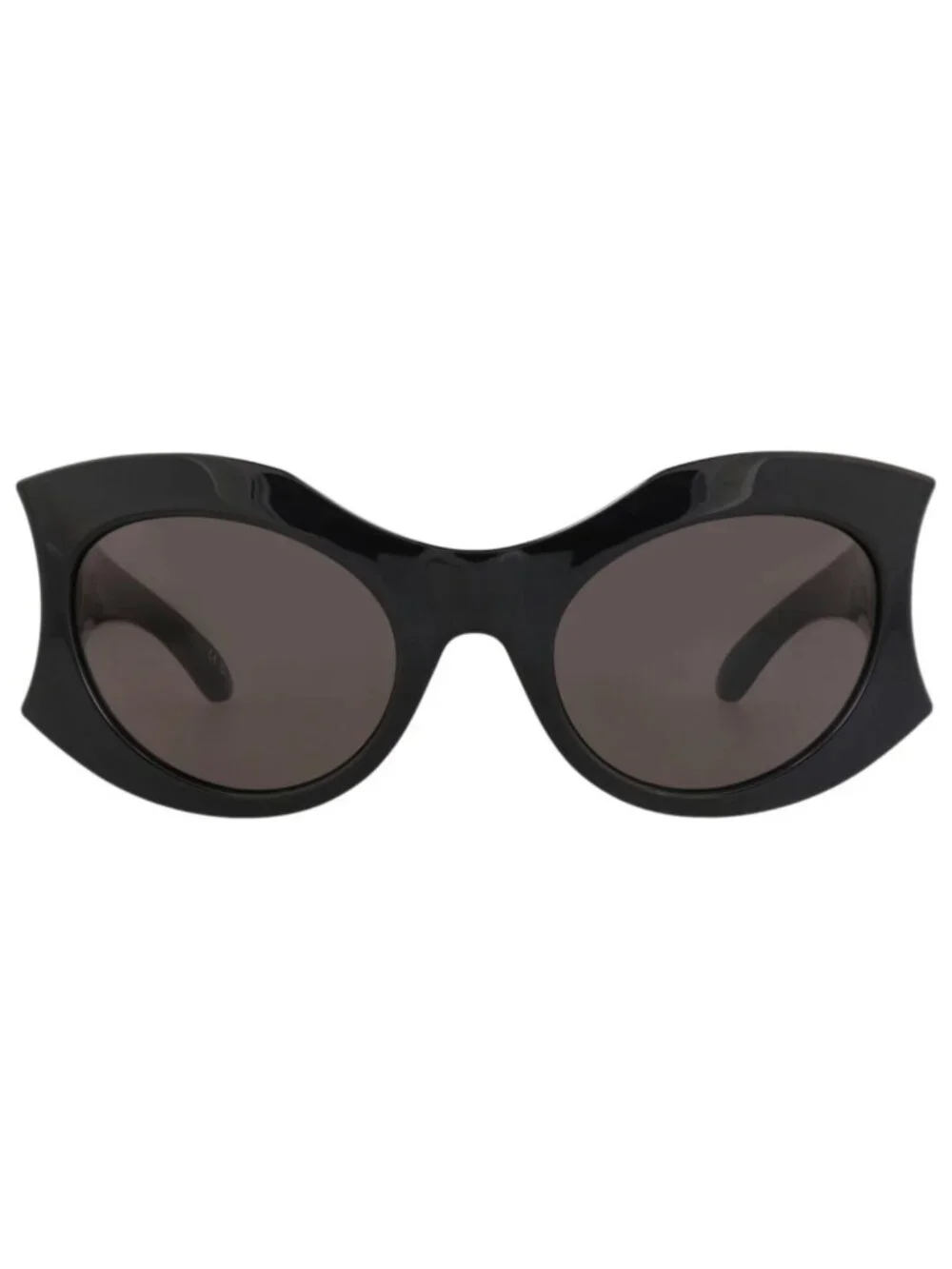 New Balenciaga Women's Sunglasses Cat Eye Bio Injection Frame Black Black Grey
